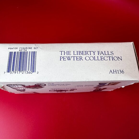 LIBERTY FALLS HAND PAINTED PEWTER MINIATURE COLLECTION AH136, SET O5 FIGURINES - Picture 5 of 5